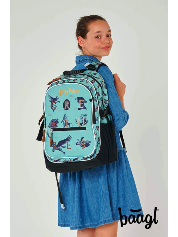 BAAGL  BAAGL 3 SET Core Harry Potter Animale Fantastice: rucsac, penar, sac
