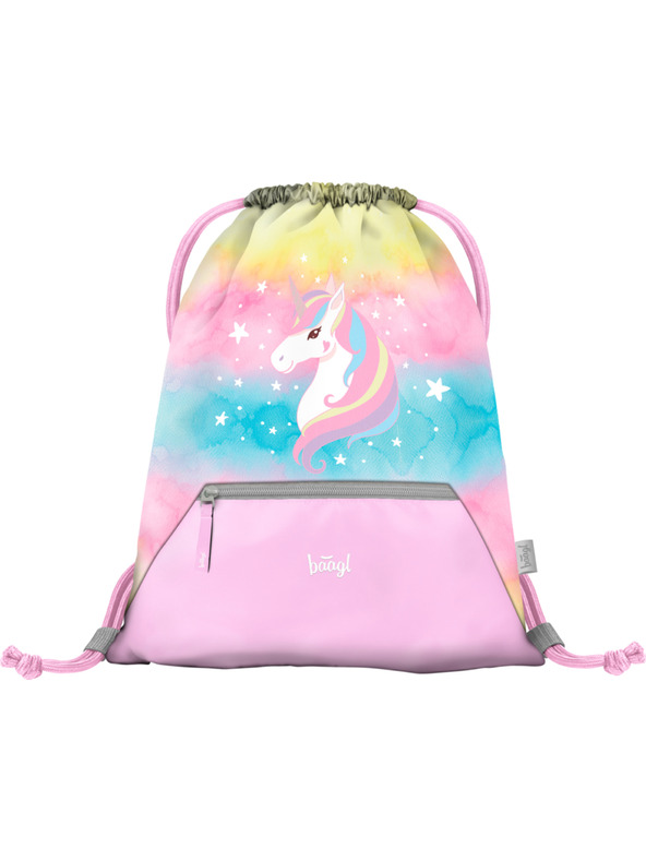 BAAGL  BAAGL Sac cu buzunar Rainbow Unicorn