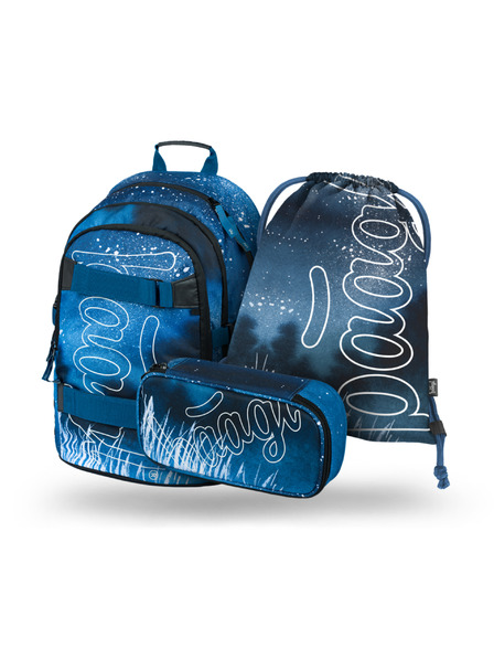 BAAGL  BAAGL 3 SET Skate Steel: rucsac, penar, sac