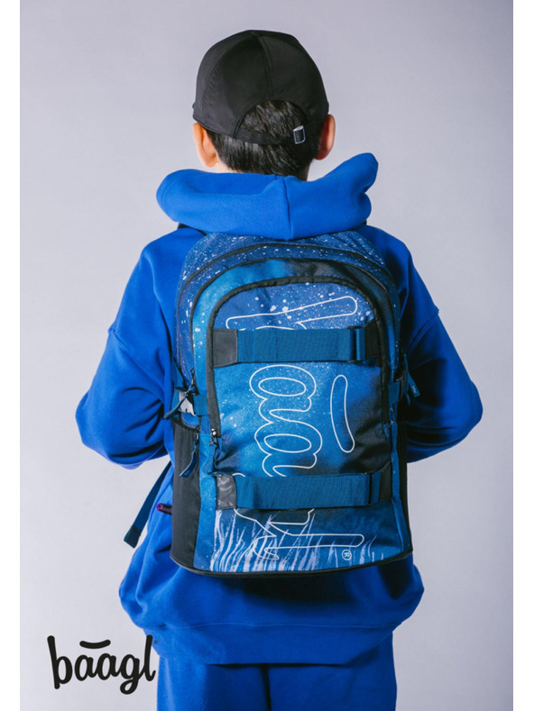 BAAGL  BAAGL 3 SET Skate Steel: rucsac, penar, sac