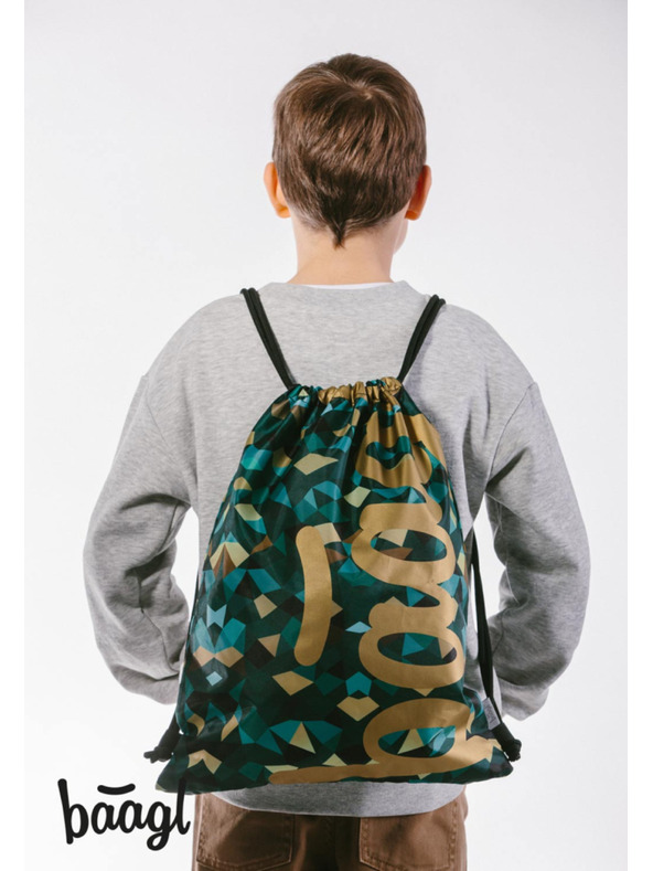 BAAGL  BAAGL 3 SET Skate Polygon: rucsac, penar, sac