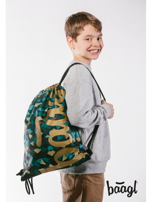 BAAGL  BAAGL 3 SET Skate Polygon: rucsac, penar, sac