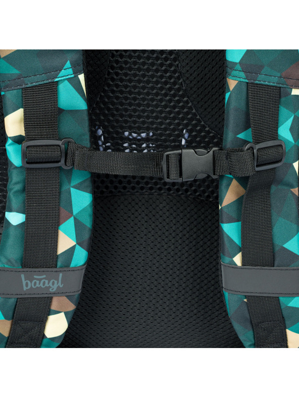 BAAGL  BAAGL 3 SET Skate Polygon: rucsac, penar, sac
