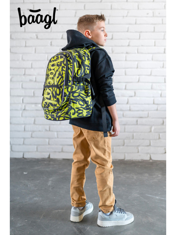 BAAGL  BAAGL SET 3 Core Lime: rucsac, penar, sac