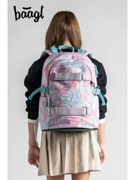 BAAGL  BAAGL 3 SET Skate Sunset: rucsac, penar, sac