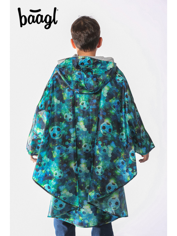 BAAGL  BAAGL Pelerină de ploaie pentru exterior Fotbal, mărimea S (110-130 cm)