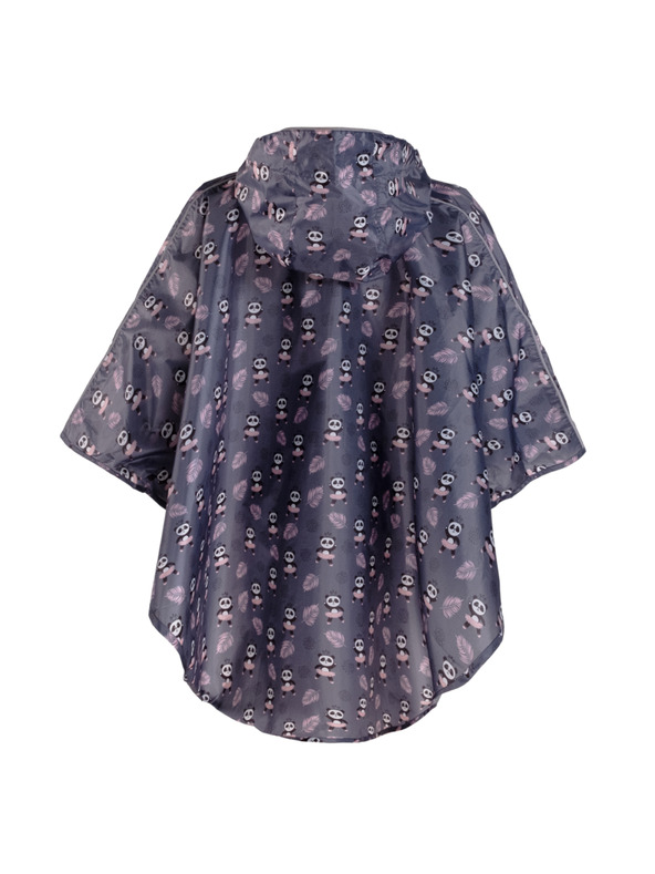 BAAGL  BAAGL Pelerină de ploaie tip poncho pentru exterior Panda, mărimea XS (90-110 cm)