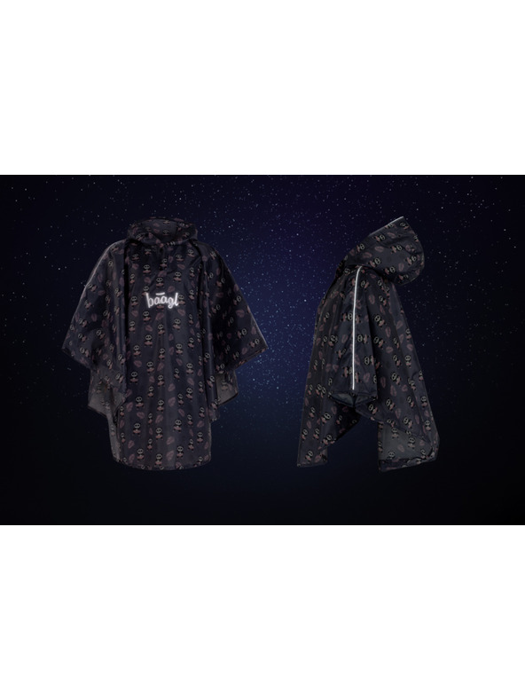 BAAGL  BAAGL Pelerină de ploaie tip poncho pentru exterior Panda, mărimea XS (90-110 cm)