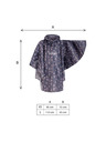 BAAGL  BAAGL Pelerină de ploaie tip poncho pentru exterior Panda, mărimea XS (90-110 cm)