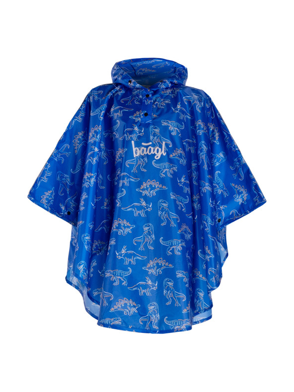 BAAGL  BAAGL Pelerină de ploaie tip poncho pentru exterior Dino, mărimea XS (90-110 cm)