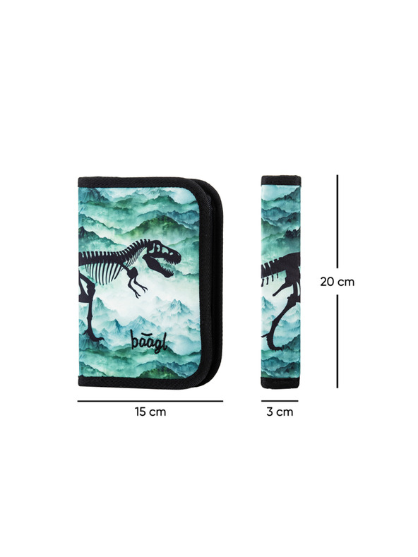 BAAGL  BAAGL SET 3 Ergonomic Dino: ghiozdan, penar, sac