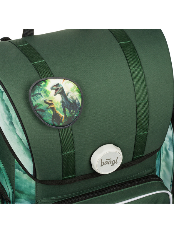 BAAGL  BAAGL SET 3 Ergonomic Dino: ghiozdan, penar, sac