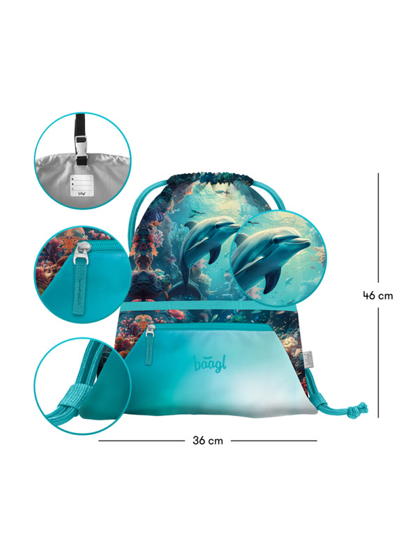 BAAGL  BAAGL Sac cu buzunar Delfin