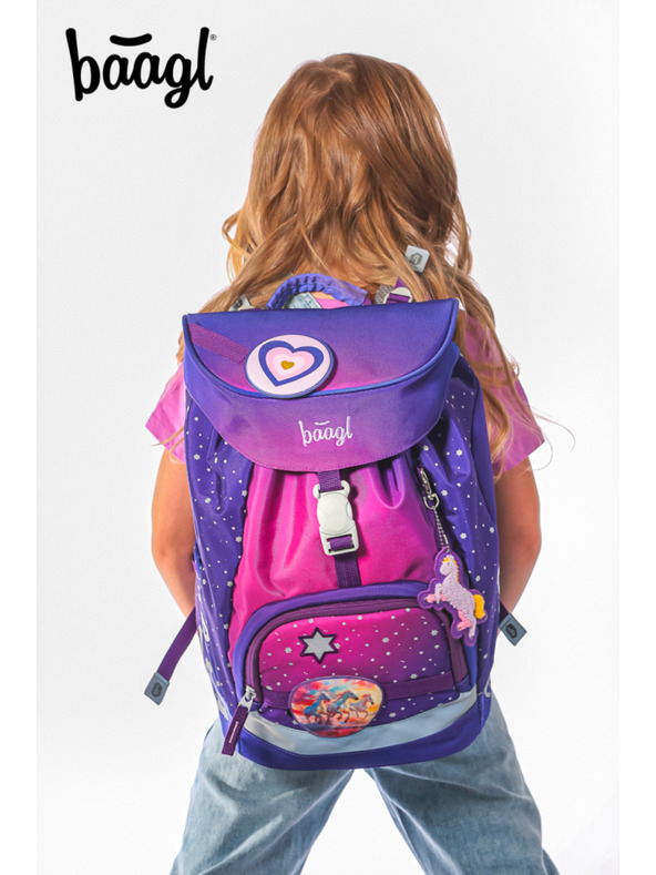 BAAGL  BAAGL SET 3 AIRY Cai inimă: rucsac, penar, sac