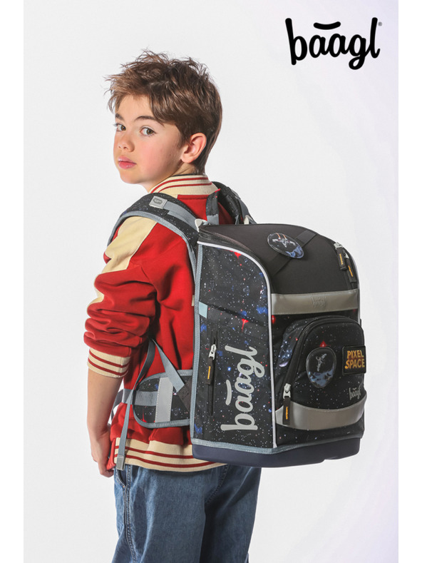 BAAGL  BAAGL Ghiozdan Şcolar Zippy plus Pixel Space