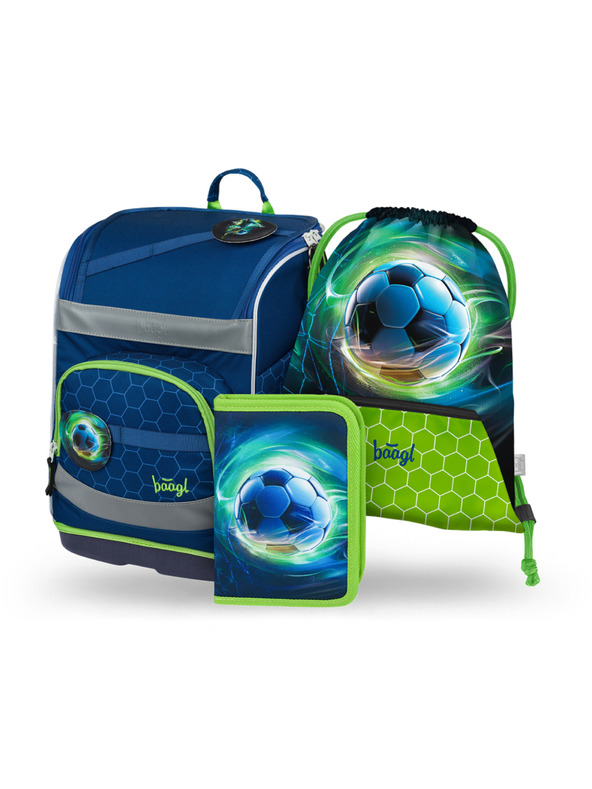 BAAGL  BAAGL SET 3 Zippy plus Minge de Fotbal: ghiozdan, penar, sac