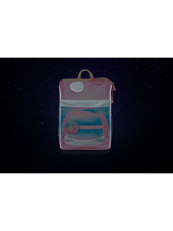 BAAGL  BAAGL SET 3 Zippy plus Unicorn curcubeu: ghiozdan, penar, sac