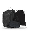 BAAGL  BAAGL SET 3 Cubic Uni negru: rucsac, penar, sac