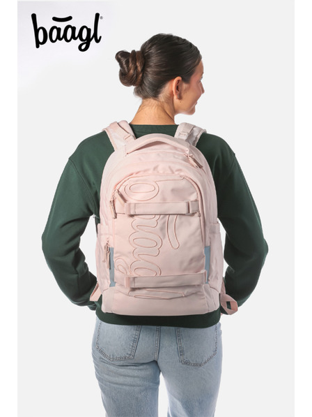 BAAGL  BAAGL SET 3 Skate max Creamy: rucsac, penar, sac