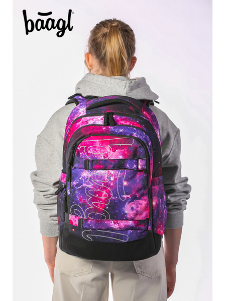 BAAGL  BAAGL SET 3 Skate max Galaxy: rucsac, penar, sac