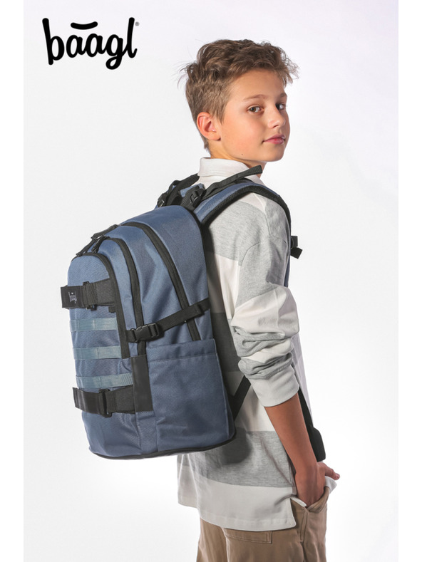 BAAGL  BAAGL SET 3 Skate Dust Blue: rucsac, penar, geantă sport