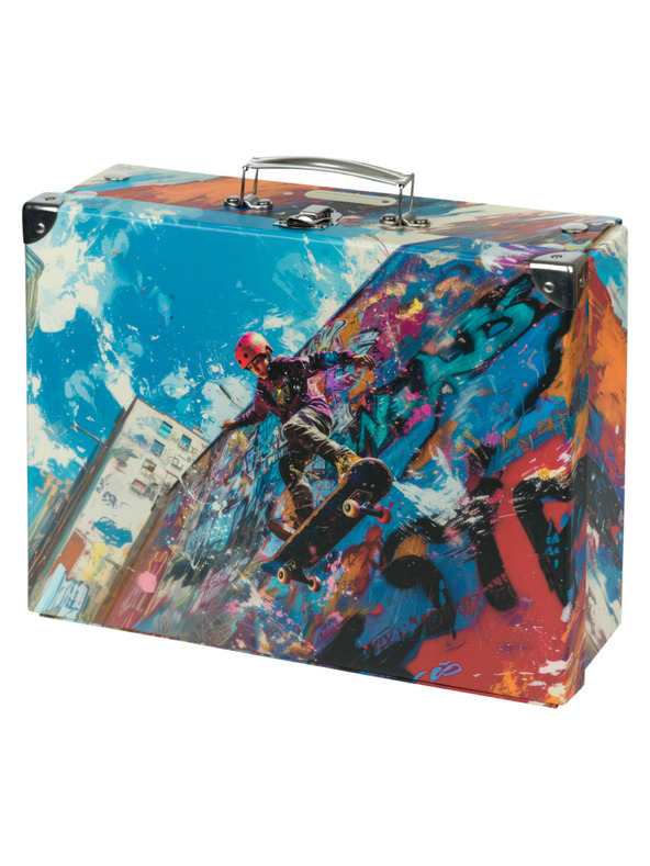 BAAGL  BAAGL Pliere ghiozdan şcolar Skatepark cu hardware