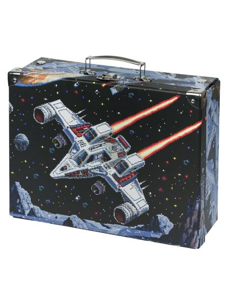 BAAGL  BAAGL Pliere ghiozdan şcolar Pixel Space cu hardware