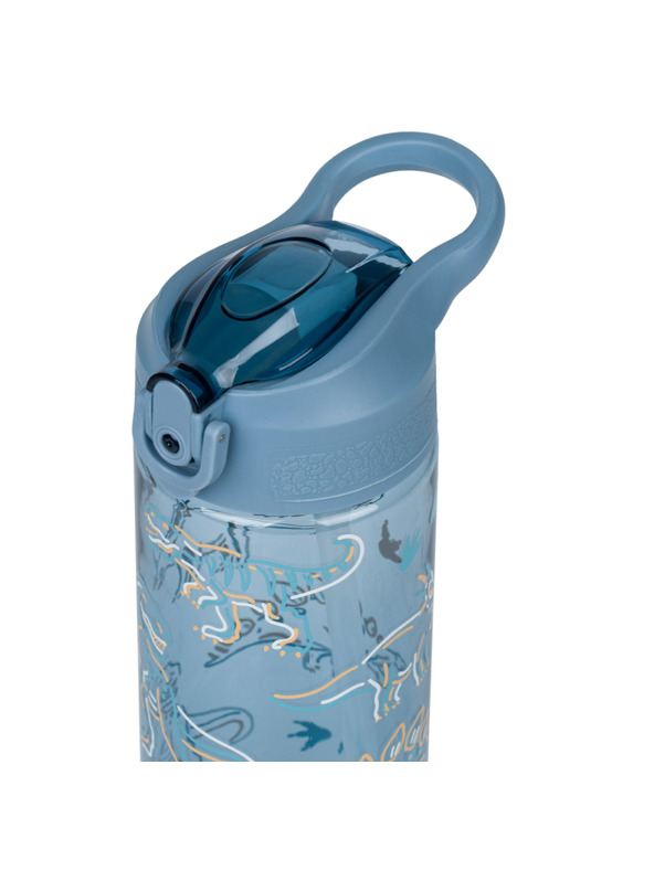 BAAGL  BAAGL Sticlă Tritán cu pai Dino 500 ml