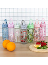 BAAGL  BAAGL Sticlă Tritán cu pai Dino 500 ml