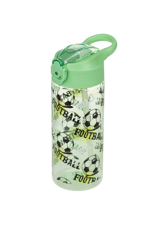 BAAGL  BAAGL Sticlă Tritán cu pai Fotbal 500 ml