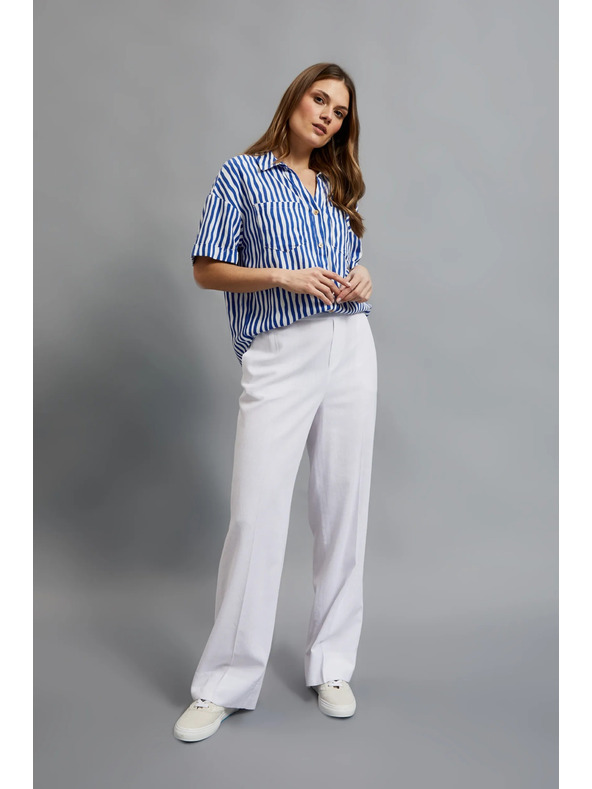 Moodo Pantaloni albi largi