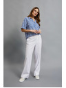 Moodo Pantaloni albi largi