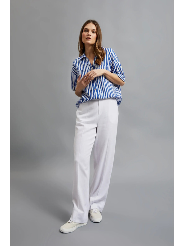 Moodo Pantaloni albi largi