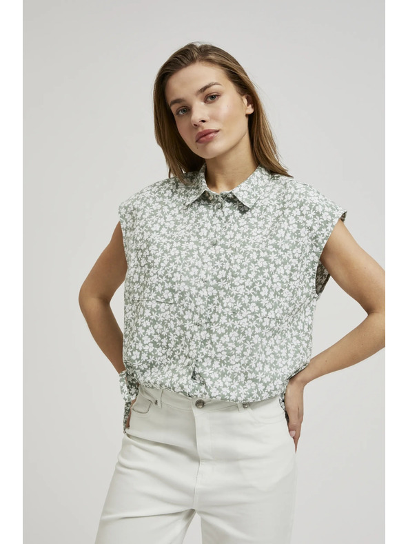 Moodo Bluză cu model pentru legat