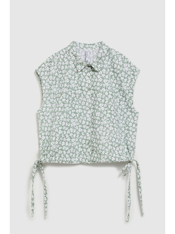 Moodo Bluză cu model pentru legat