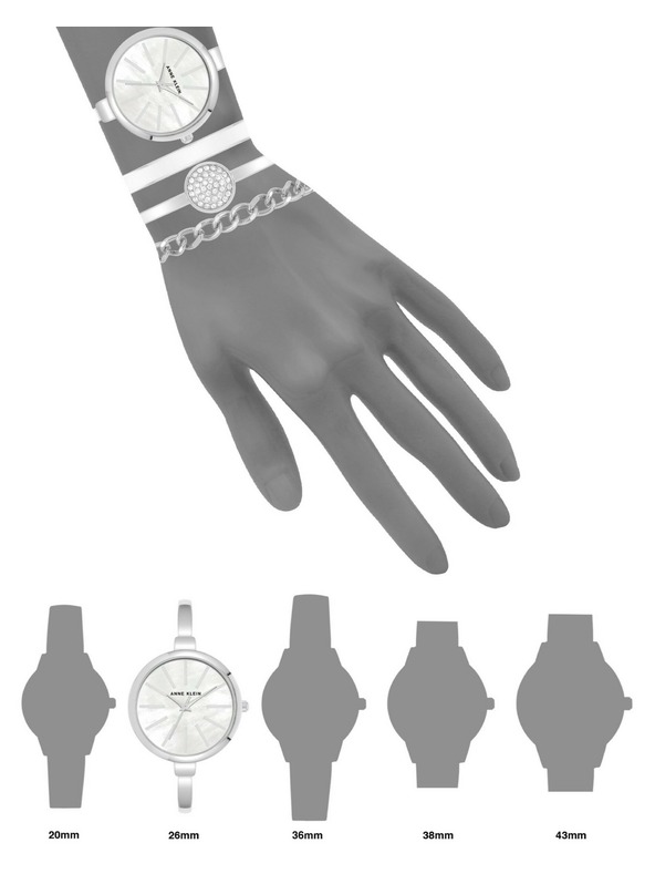 Anne Klein Set cadou ceas și brățări pentru doamne Anne Klein AK/1471SVST