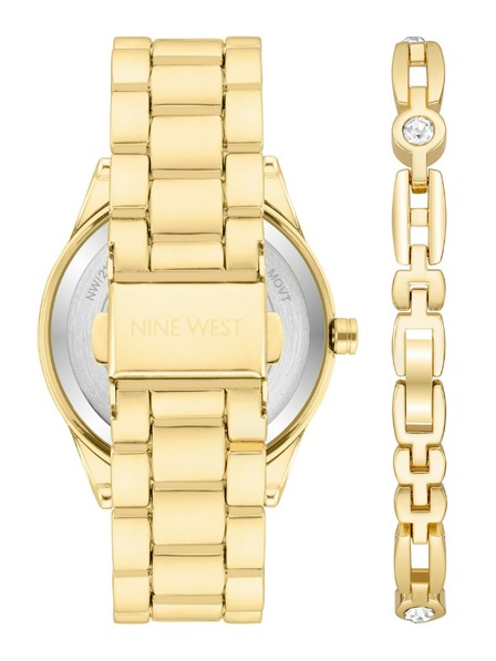 Nine West	 Set cadou ceas și brățară Nine West NW/2168GPST pentru doamne