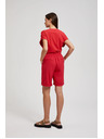 Moodo Pantaloni scurți roșii din in