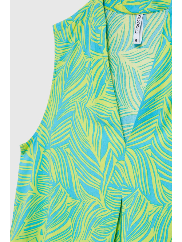 Moodo Top verde fără mâneci