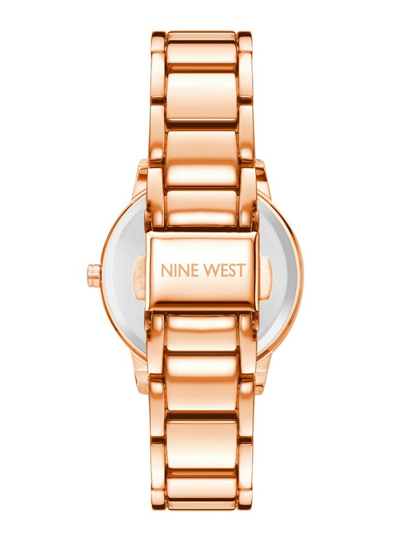 Nine West	 Ceas rotund pentru femei Nine West NW/2596FLRG