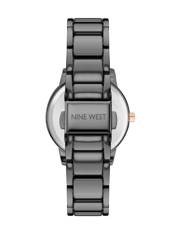 Nine West	 Ceas rotund pentru femei Nine West NW/2597FLGY
