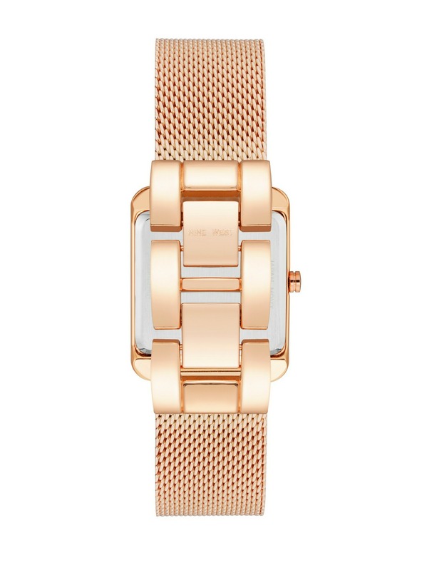 Nine West	 Ceas pătrat pentru femei Nine West NW/2090RGRG