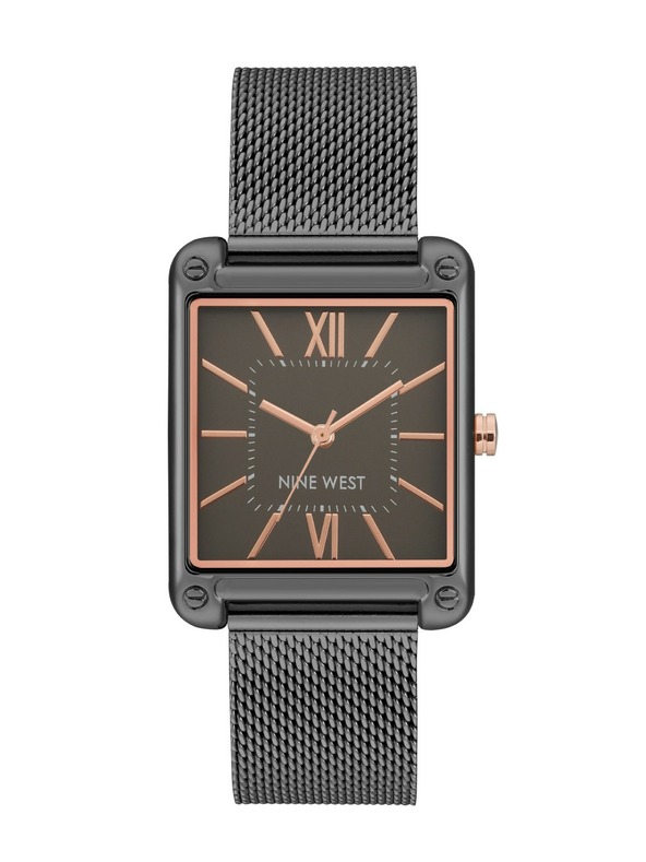 Nine West	 Ceas pătrat pentru femei Nine West NW/2091GYGY