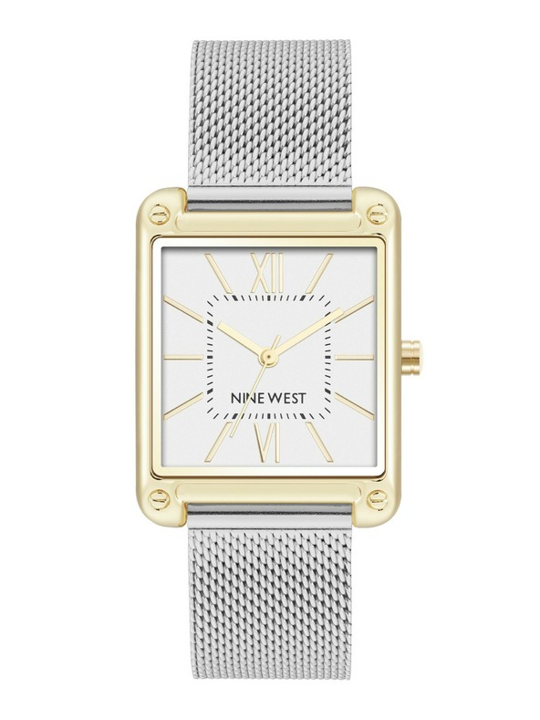 Nine West	 Ceas pătrat pentru femei Nine West NW/2091SVTT