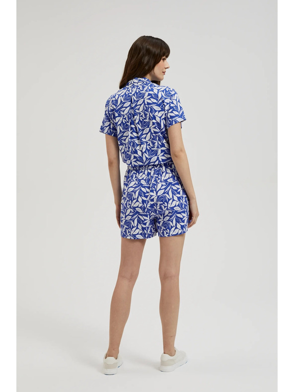 Moodo Pantaloni scurți Moodo albastru și alb