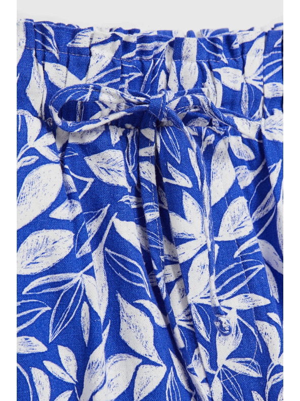 Moodo Pantaloni scurți Moodo albastru și alb