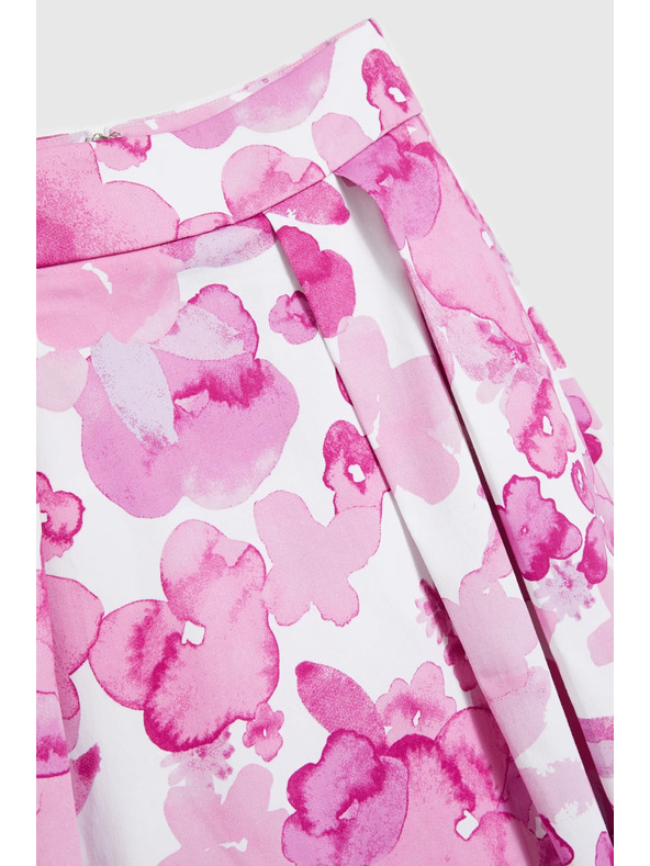 Moodo Fustă plisată roz