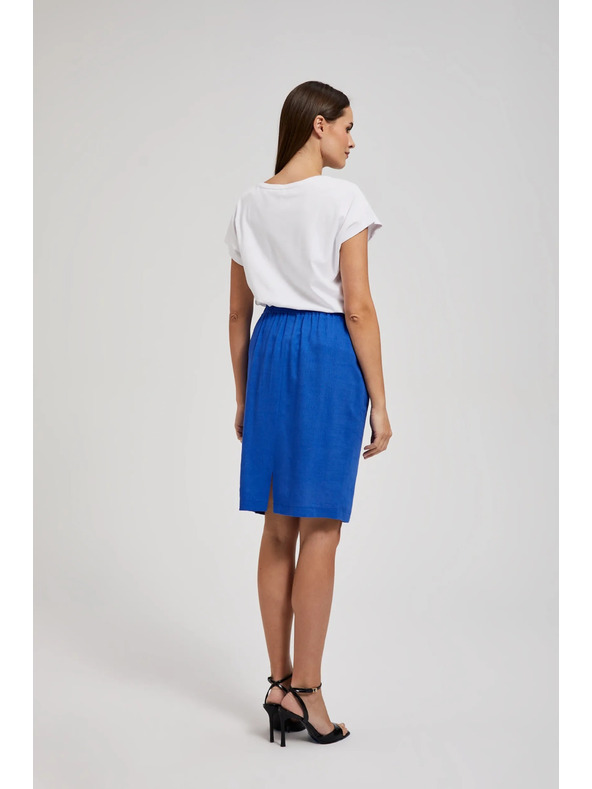 Moodo Fustă midi tubulară albastră