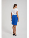 Moodo Fustă midi tubulară albastră