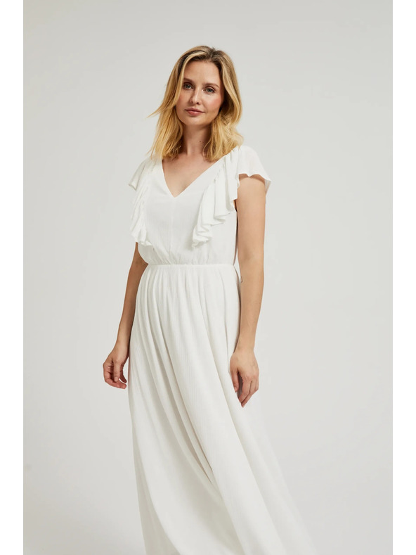 Moodo Rochie lungă cu volane